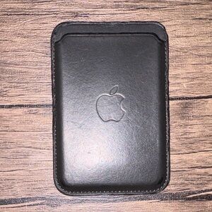 Apple Black Leather Wallet